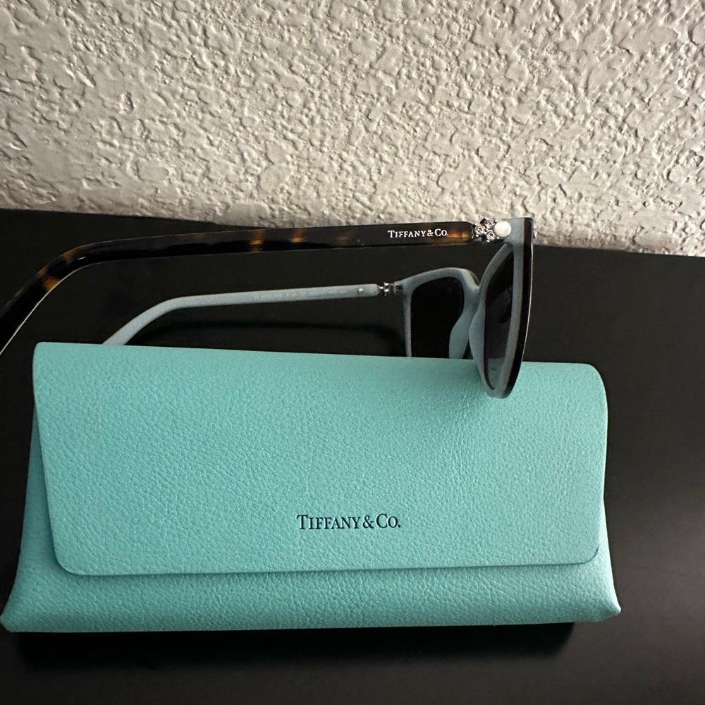 Tiffany & Co. Tortoise Sunglasses with Case - Picture 3 of 9